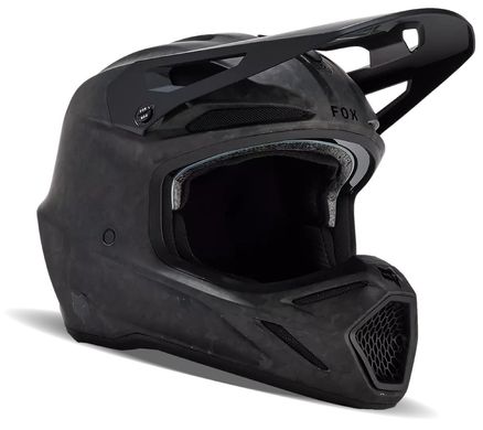 Шлем FOX V3 RS CARBON SOLID HELMET [Matte Black], M