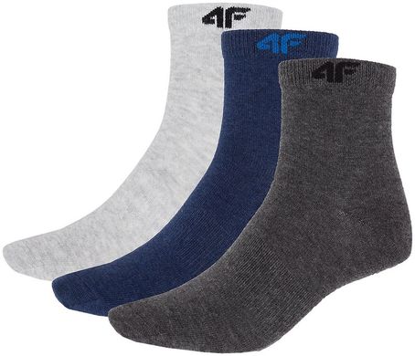 Шкарпетки 4F 3 пари колір: сірий синій темно сірий