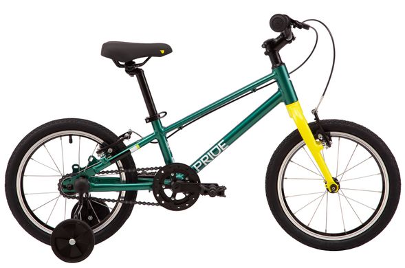 Велосипед 16" Pride GLIDER 16, 2023, зеленый