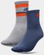 Шкарпетки 4F JUNIOR 2 пари сірий, синій хлоп. 32-35(р) 1 з 2