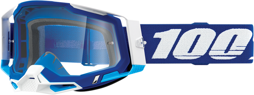 Мотоокуляри Ride 100% RACECRAFT 2 Goggle Blue - Clear Lens, Clear Lens
