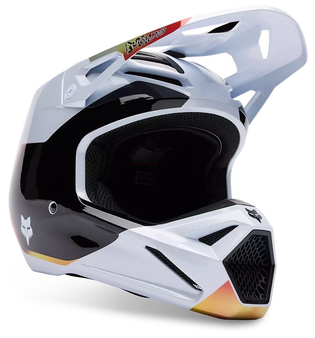 新品　sorm86 ソルム変身ボレロ　White Шолом FOX V1 HELMET - HELLO FUTURE [White], XS, артикул: 33530-008