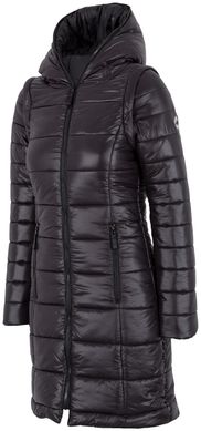 Куртка 4Fдлинная цвет: черный+жилет 2в1