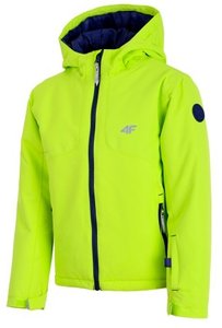 Дитяча куртка 4F гірськолижна колір: яскраво зелений 3000