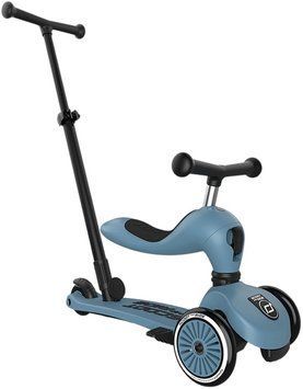 Самокат Scoot and Ride Highwaykick-1 Push and Go серо-синий, до 5 лет