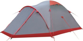Палатка Tramp Mountain 4 (V2) серая/красная (TRT-024)