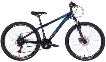 Велосипед 26" Discovery RIDER AM DD 2022 (темно-синій з помаранчевим)