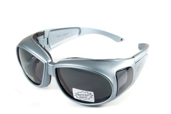 Очки защитные с уплотнителем Global Vision Outfitter Metallic (gray) Anti-Fog, серые