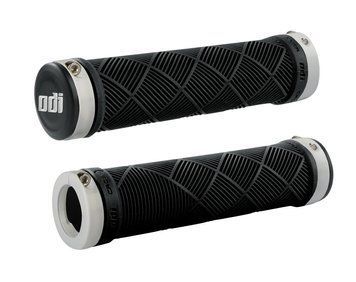 Грипсы ODI Cross Trainer MTB Lock-On Bonus Pack Black w/White Clamps (черные с белыми замками)