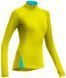 Термофутболка с длинным рукавом Icebreaker Pace LS Half Zip WMN chartreuse/glacier XS