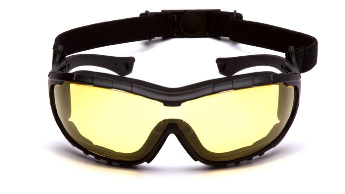 Защитные очки Pyramex V3T (amber) Anti-Fog, жёлтые