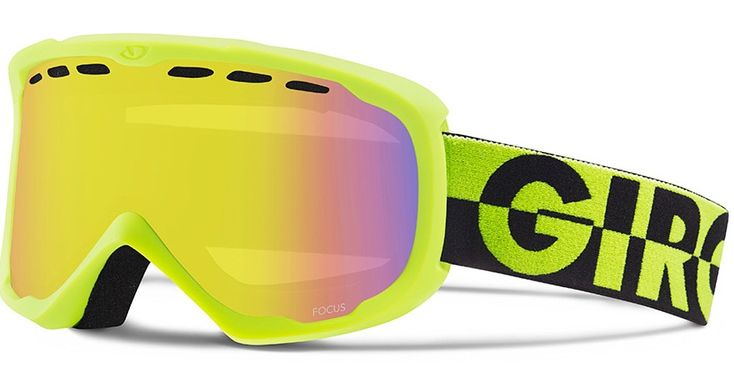 Маска гірськолижна Giro Focus Flash лайм/чорн. 50/50, Yellow Boost 62%