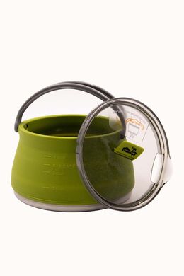 Чайник Tramp силіконовий з металевим дном 1л зелений