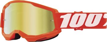 Мотоокуляри Ride 100% STRATA 2 Goggle Orange - Mirror Gold Lens, Mirror Lens