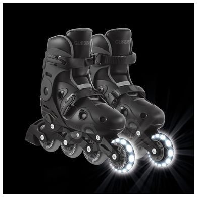 Роликовые коньки Globber GO SKATES LIGHTS серые р.34-37, до 60кг, 5+