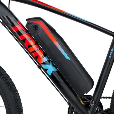 Велосипед Trinx X1E Lite 26" Matt-Black-Red-Blue
