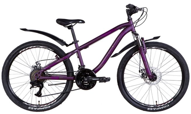Велосипед 24" Discovery FLINT AM DD 2022 (темно-фиолетовый)