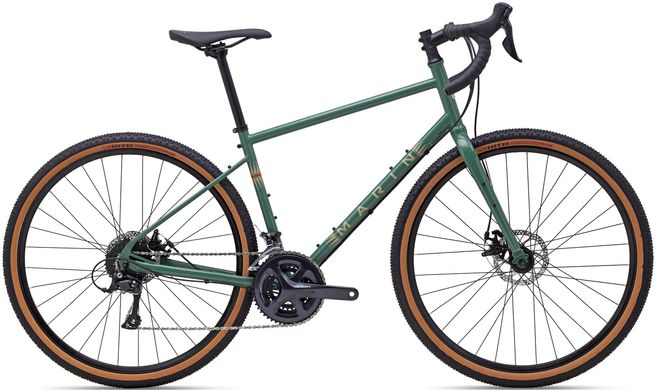 Велосипед 27,5" Marin FOUR CORNERS, рама XS, 2023, Gloss Green/Tan