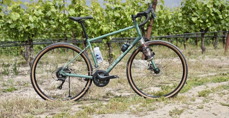 Велосипед 27,5" Marin FOUR CORNERS, рама XS, 2023, Gloss Green/Tan
