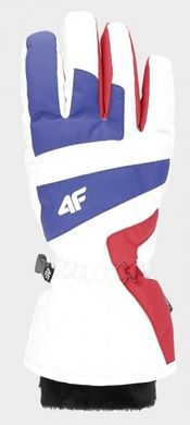 Перчатки 4F лыжные цвет: белый красный синий