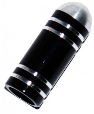 Колпачок для камеры TW V-15 Пуля Al черн . с четырьмя сереб.полосками.В комплекте 4шт Материал Al