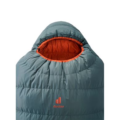 Спальний мішок Deuter Astro Pro 600 колір 2903 teal-paprika лівий