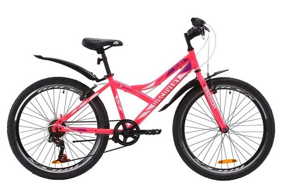 Велосипед Discovery 24 FLINT Vbr рама-14" ST з крилом Pl 2020, рожевий