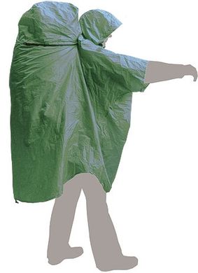 Накидка от дождя Terra Incognita PonchoBag L/XL (зеленый)