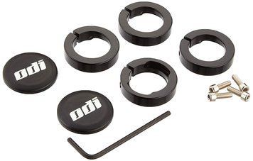 Замки для грипс ODI Set Lock Jaw Clamps w/Snap Caps - Black (черные)
