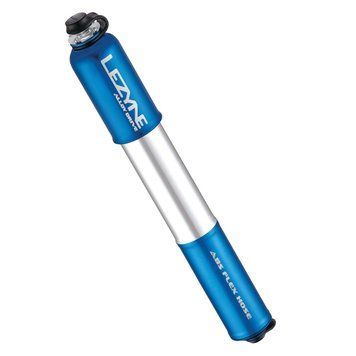 Ручной насос большого объема HV DRIVE - M Блакитний CNC MACHINED BODY, 90psi, ABS FLEX HOSE PRESTA/SHRADER, 216MM LONG