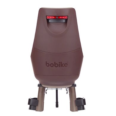Детское велокресло Bobike Exclusive maxi Plus Carrier LED / Toffee Brown