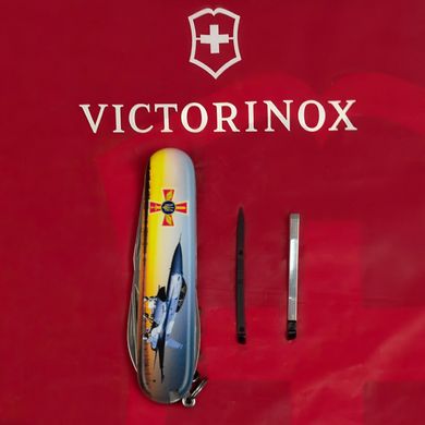 Нож складной Victorinox SPARTAN ARMY Самолет + Эмблема ВС ВСУ, 1.3603.3.W3040p