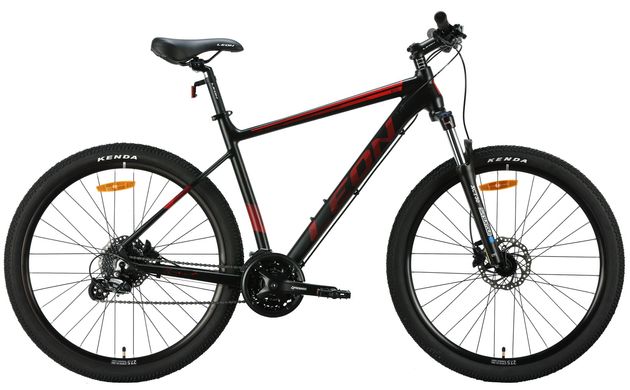 Велосипед 27.5" Leon XC 80 AM Hydraulic lock out HDD рама-20" чорний з червоним (матовий) 2024