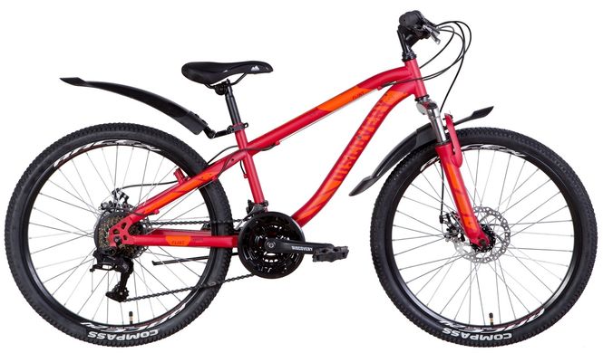 Велосипед 24" Discovery FLINT AM DD 2022 (червоний)