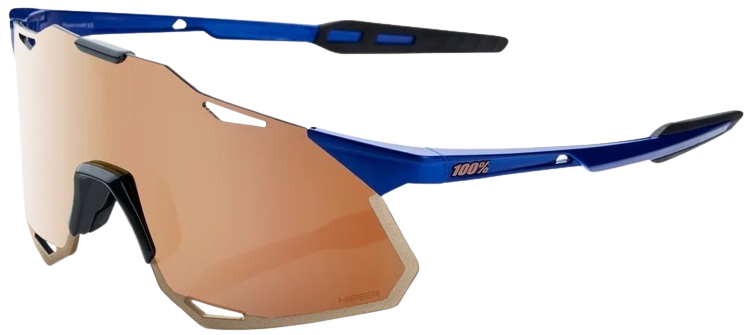 Велоокуляри Ride 100% HYPERCRAFT XS - Gloss Cobalt Blue - HiPER Copper Mirror Lens, Mirror Lens