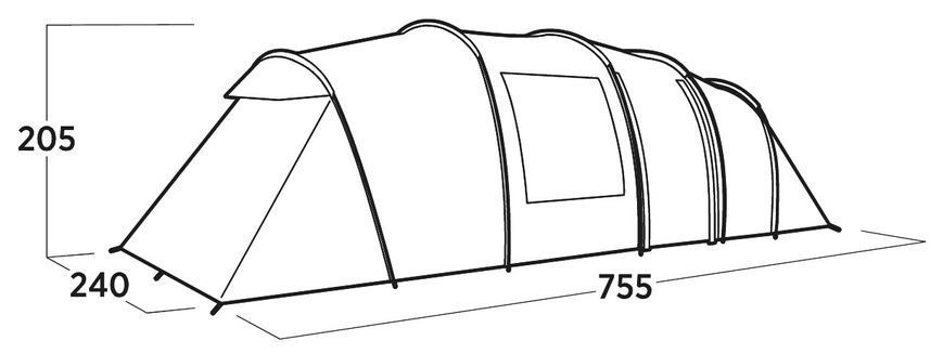 Палатка восьмиместная Easy Camp Leka Twin 8 (120493)