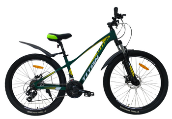 Велосипед Titan 26" Stricker 2024 Рама-14" green-yellow