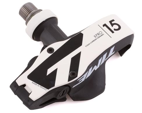 Педали Time XPro 15 road pedal, including ICLIC free cleats, Black/White