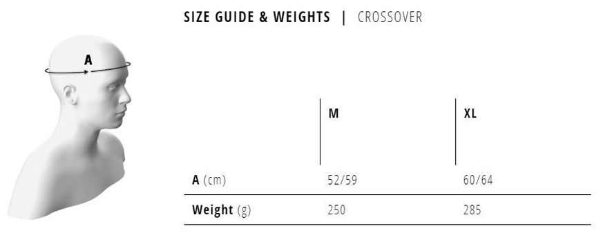 Шлем Met Crossover White/Matt 52-59 cm