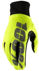 Водостойкие перчатки Ride 100 Percent Hydromatic Waterproof Glove, Black/Grey/Yellow, L (10)