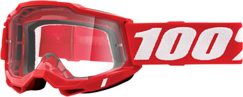 Мотоочки Ride 100% ACCURI 2 Goggle Red - Clear Lens, Clear Lens