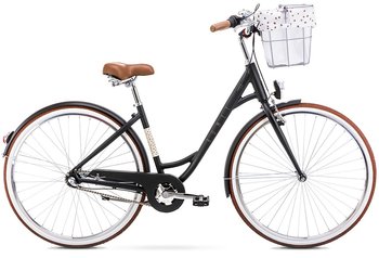 Велосипед Romet Pop Art Eco 26 черный + корзина M 2023