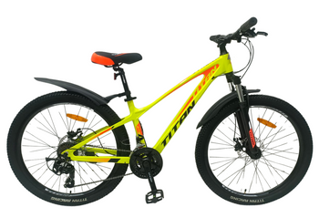 Велосипед Titan 26" Stricker 2024 Рама-14" neon yellow-orange