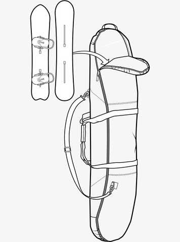 Burton SPACE SACK 24 sediment 156