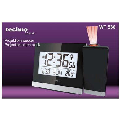 Часы проекционные Technoline WT536 Black (WT536)