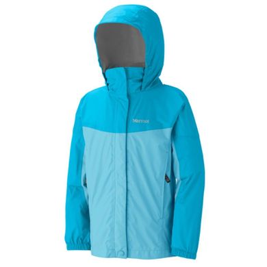 Детская куртка Marmot Детская куртка Marmot Girl's PreCip Jacket (Blue Radiance/Breeze Blue, S)