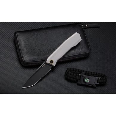Ніж складаний Ruike P166-AК, (9.2 см) 14C28N / Aluminum сірий
