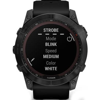 Смарт часы Garmin fenix 7X Sapph Sol Black DLC Ti w/Black Band, GPS