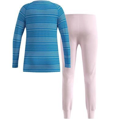 Термобелье детское комплект Odlo Active Warm Jr orchid ice-nebulas blue 164