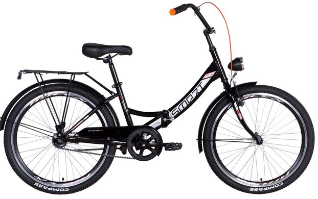 Велосипед 24 "Formula SMART з ліхтарем 2021 (чорно-помаранчевий)